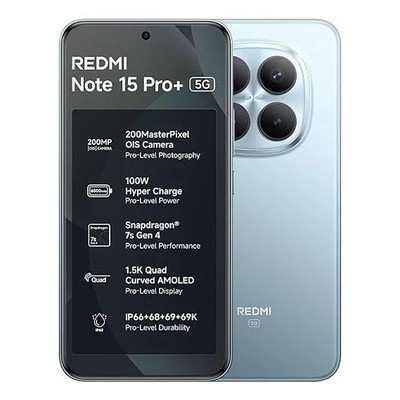 Xiaomi Redmi Note 15 Pro Plus 5G Unlocked | 6500mAh Battery |12GB RAM 512GB