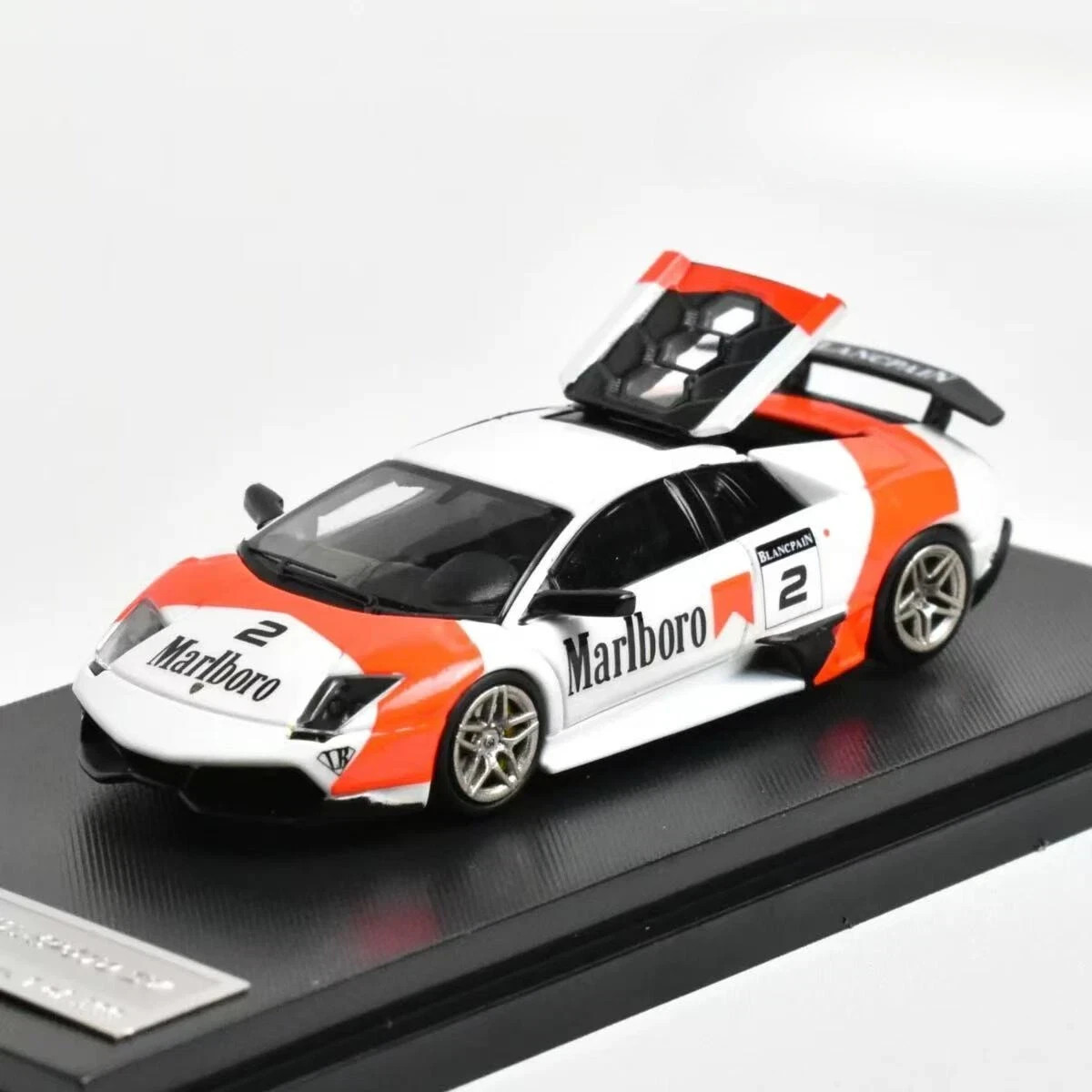 LAMBORGHINI MURCIELAGO LP670 SV MARLBORO REAR OPENS 1/64 CAR BY HIGH REV HR
