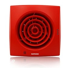 4" 100mm Red Bathroom Extractor Fan PIR Motion Sensor Quiet Powerful Vent
