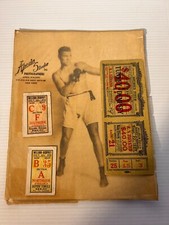 RARE Jack Dempsey 1927 Boxing Ticket Tunney Era Picture 1919 Stubs Collection
