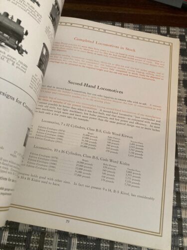 Porter Steam Locomotives - Light & Heavy: A Original 13th Edition Steam Catalog - Foto 9 di 24