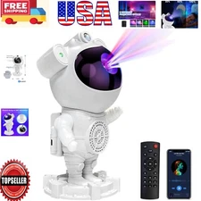 Bluetooth Star Projector with White Noise & Timer - 360° Adjustable Night Light