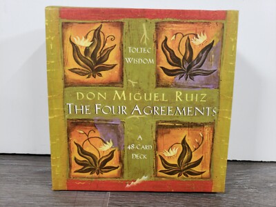 The Four Agreements 48 Card Deck by Don Miguel Ruiz Toltec Wisdom Complete