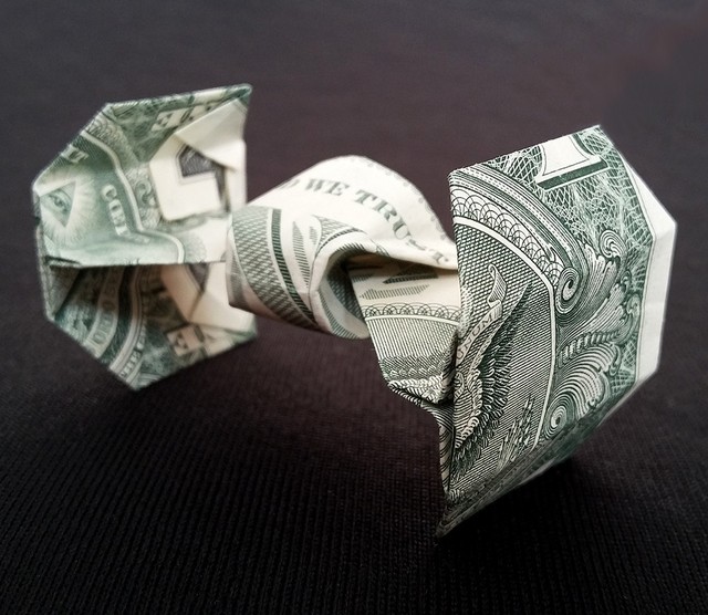 Origami Star Wars Darth Vader's TIE Fighter Money Figurine Real 1