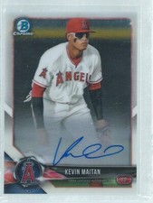 KEVIN MAITAN 2018 BOWMAN CHROME ON CARD AUTO PROSPECT