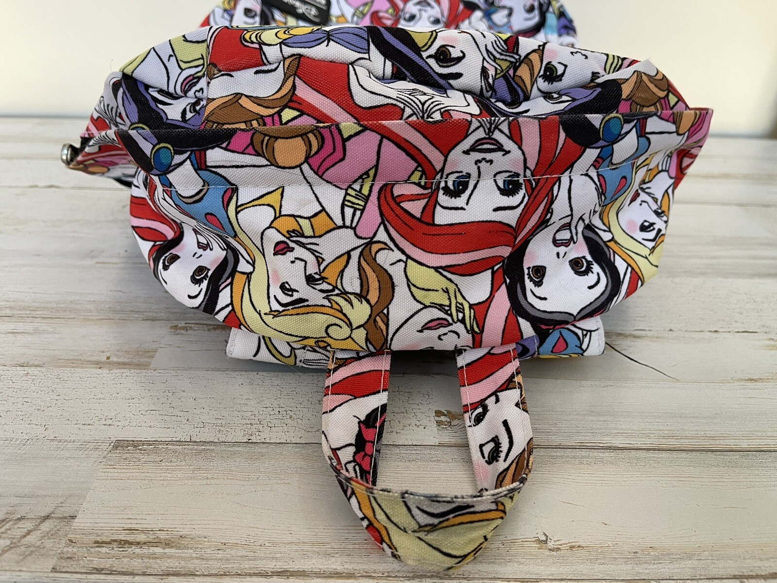 Disney Loungefly Nylon Backpack Full Size Multiple Pr… Gem