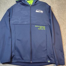 Seattle Seahawks Fanatics NFL Hoodie Pattern Unique Front Logo Football full Zip
