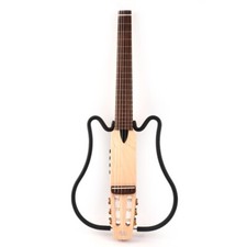 electric classical guitar silent nylon string headless built in effect travel
