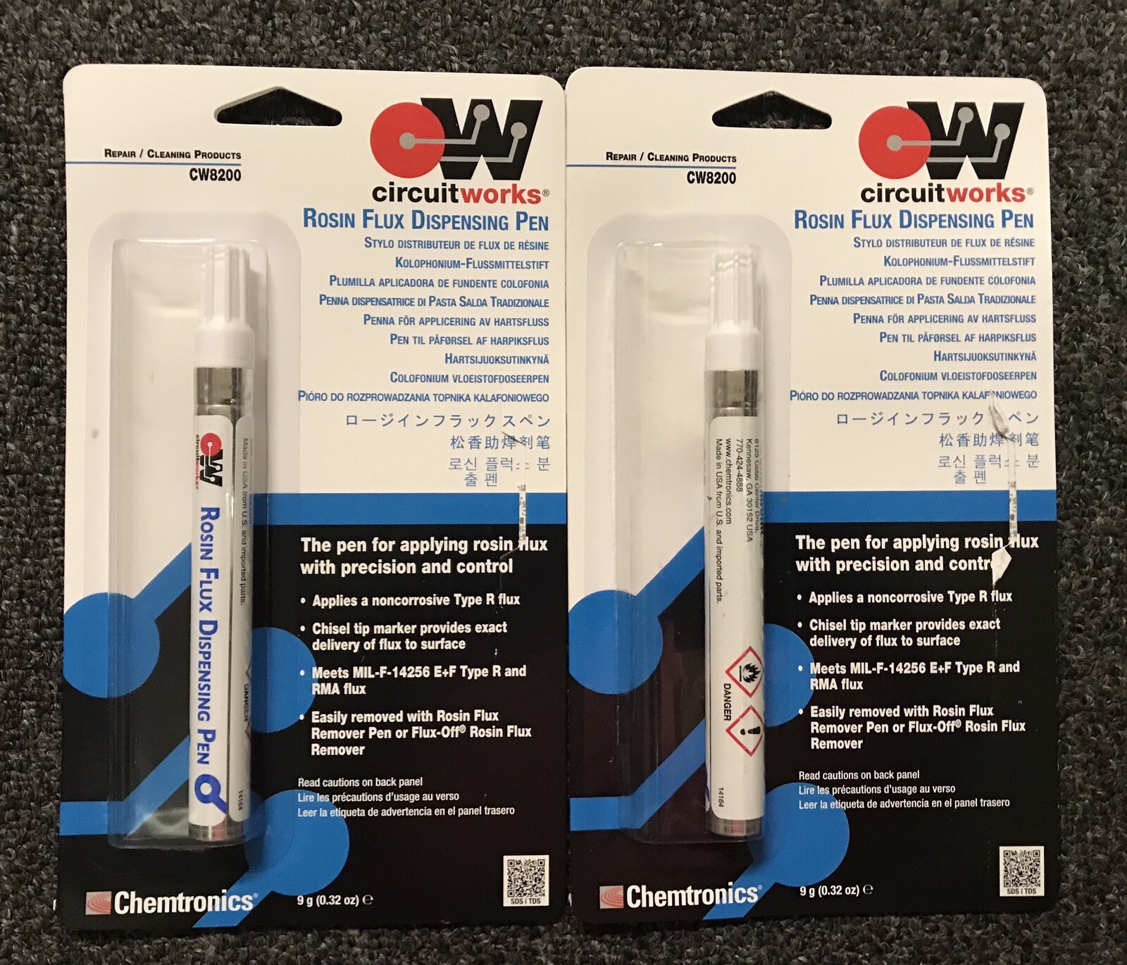 LOT OF 2 CHEMTRONICS CIRCUITWORKS CW8200 ROSIN FLUX DISPENSING PENS eBay