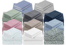 MyPillow 100% Cotton Percale Bed Sheets 200 Thread Count