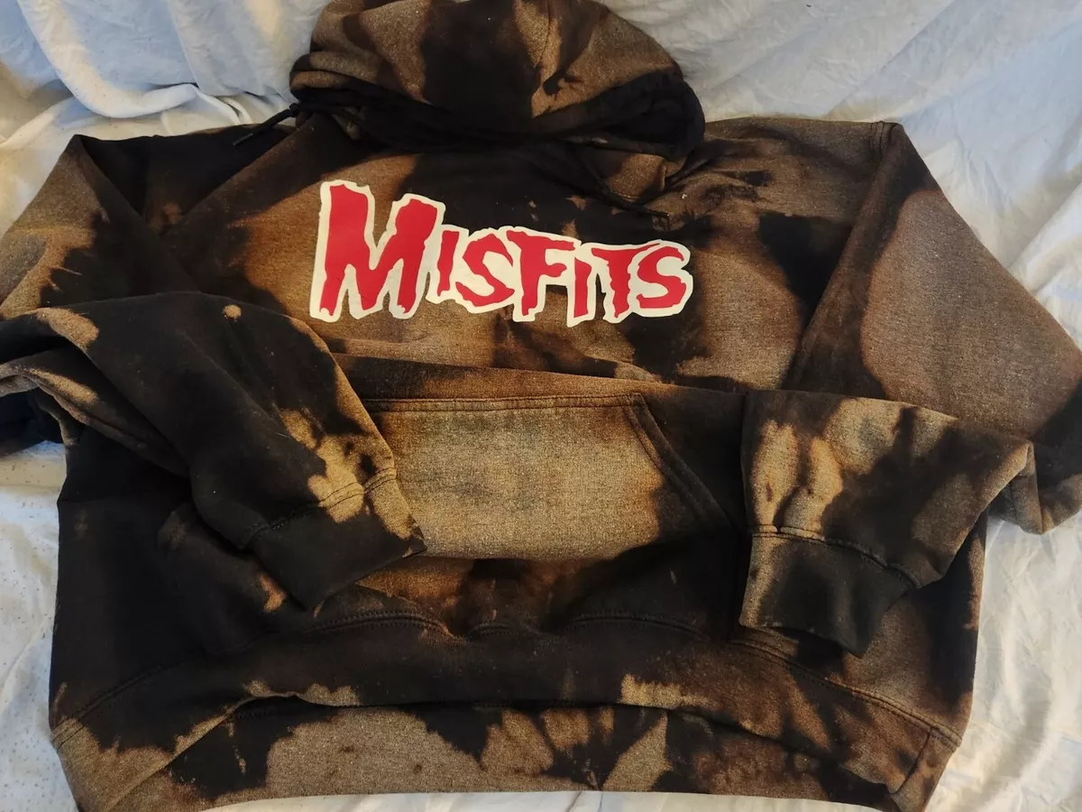 Misfits Xl Glow In The Dark Reverse Tie Dye Hoodie READ