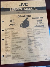 JVC GR-AX50U GR-X50U CAMCORDER Repair Service Manual FROM THE USA **ORIGINAL**