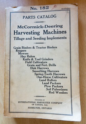 McCormick - Hirsch Teilekatalog - Bodenbearbeitungs- & Aussaatgeräte