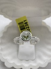 NWT Beautiful Green Amethyst Sterling Silver Ring .925 Size 9
