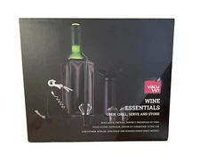 vacu vin wine essentials, Wine Cooler, Wine Crystal Server, Corkscrew, Stopper