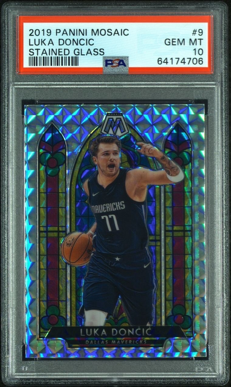 Luka Doncic 2019 Mosaic #9 Stained Glass /(SSP) Price Guide