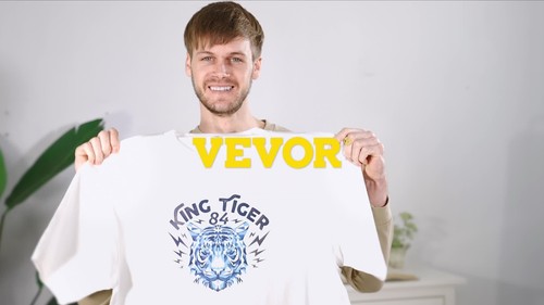 VEVOR 15"x15" Heat Press Machine 8 in 1 T-shirt Sublimation Transfer Swing Away - Video 1 of 1