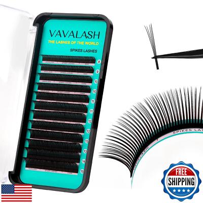 VAVALASH 5D Flower Spikes Lashes,Premade 5D Flora Spikes Lash Extensions,Matt