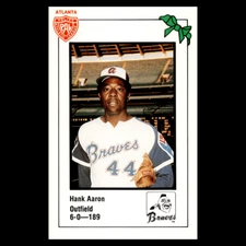 1981 Atlanta Police Hank Aaron HOF Braves Coca-Cola Print Run 33000 Mint
