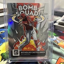 2022 Donruss Optic Nicholas Castellanos Bomb Squad BS-10 Silver Prizm