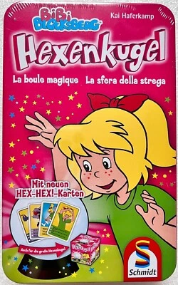 Bibi Blocksberg Hexenkugel Metalldose Schmidt Kartenspiel Familienspiel 51274 - Bild 1 von 4