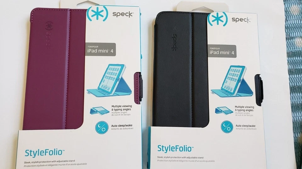 NEW Speck Ipad mini 4 Style Folio, Auto Sleep/wake, Multiple Views Case/Stand - Image 4 of 4