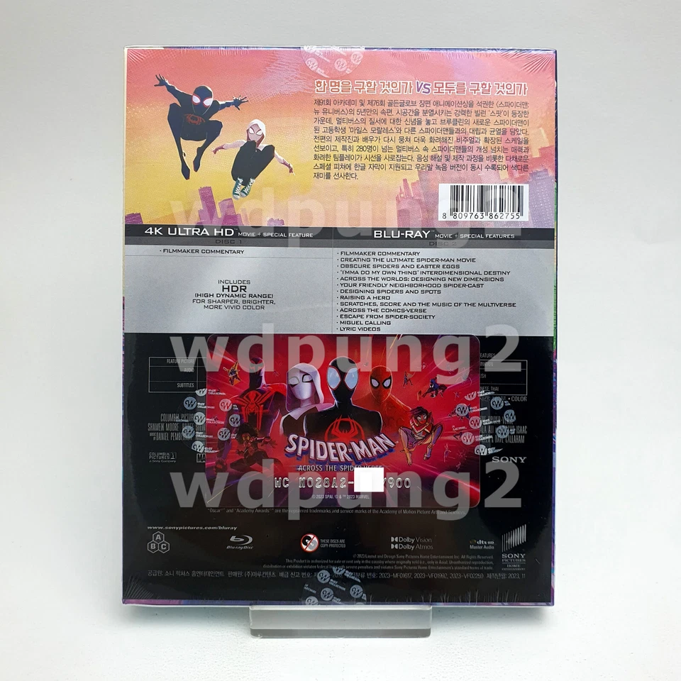 Spider-Man: Across the Spider-Verse 4K UHD + BLU-RAY Steelbook Full Slip A2 WeET - Image 2 of 4