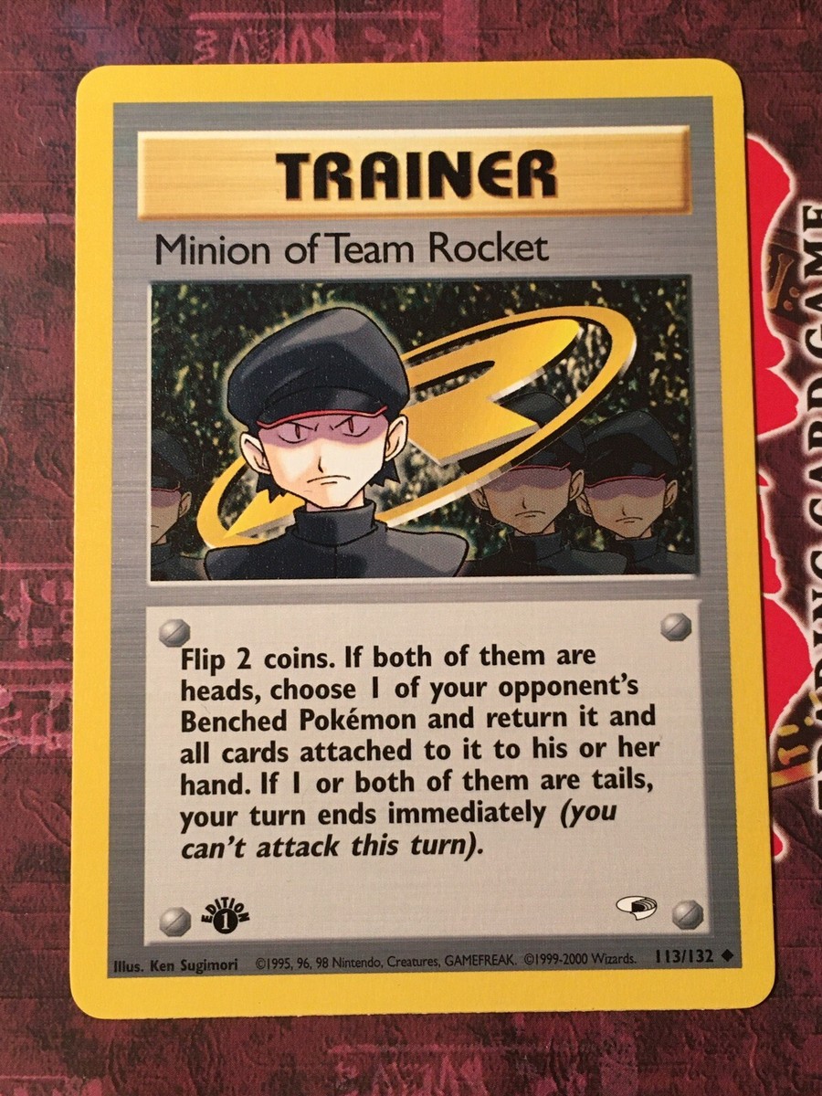 Minion Of Team Rocket - Gym Heroes 113/132 - 1st Edition