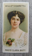 Imperial Tobacco Co Will's Cigarette Trade Card vintage No. 50 Mad Me Clara Butt