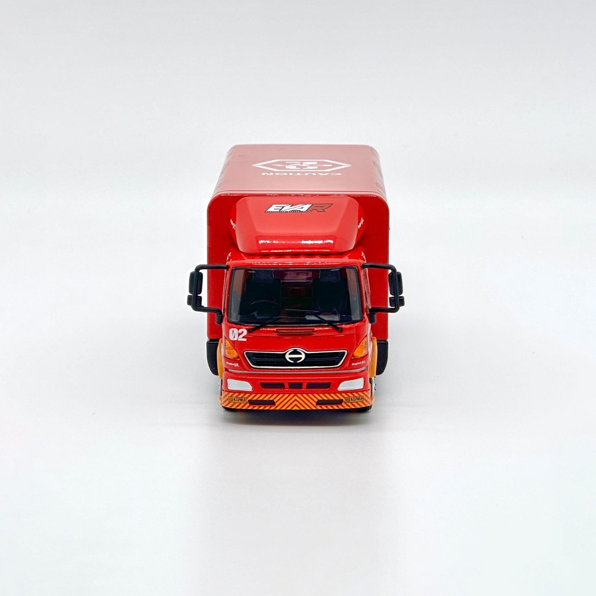POP RACE 1/64 EVA RACING HINO 500 EVA-02 Transporter Diecast Model