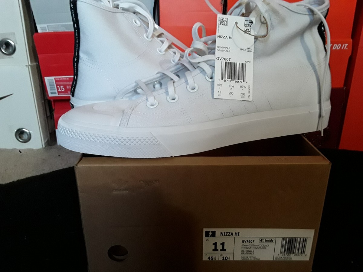 Adidas Originals Nizza Hi High ADV Canvas Cloud White Blue Bird