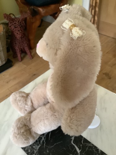 Build a Bear Vanilla Fudge Bunny Rabbit "Immaculate Condition" includes ear bows - Picture 8 of 24