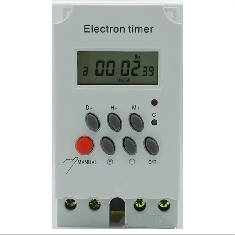 Programmable 220V Din Rail Digital LCD Timer Switch Control KG316T-II S190