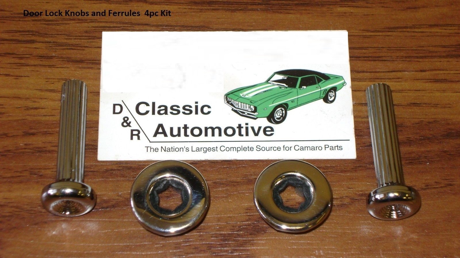 Door Lock Knobs 4pc Set w/ Ferrules Chrome Ribbed *In Stock* Fluted