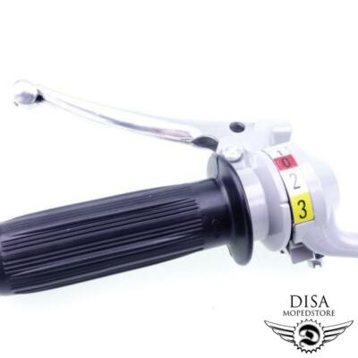 2 Gang Schaltgriff + Gasgriff Set Grau Passend Für, Hercules Puch Neu  P1070675
