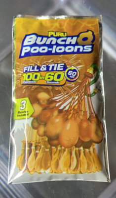 ZURU 5 SURPRISE MEGA GROSS MINIS PURU BUNCH O POO-LOONS BALLOONS PACKAGE FIGURE