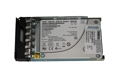 Lenovo S3610 800GB SATA 6Gb/s 2.5'' SSD w/Tray SSDSC2BX800G4L 4XB0G88768 00LF061