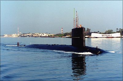 Poster, Many Sizes; Attack Submarine, Uss Cavalla  Exits Pearl Harbor, Hawaii