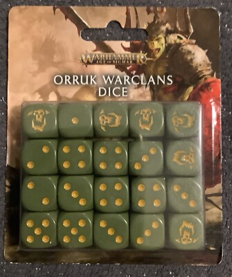 Warhammer: Age of Sigmar: ''Orruk Warclans Dice''   20 Würfel Set Orks AoS   NEU!