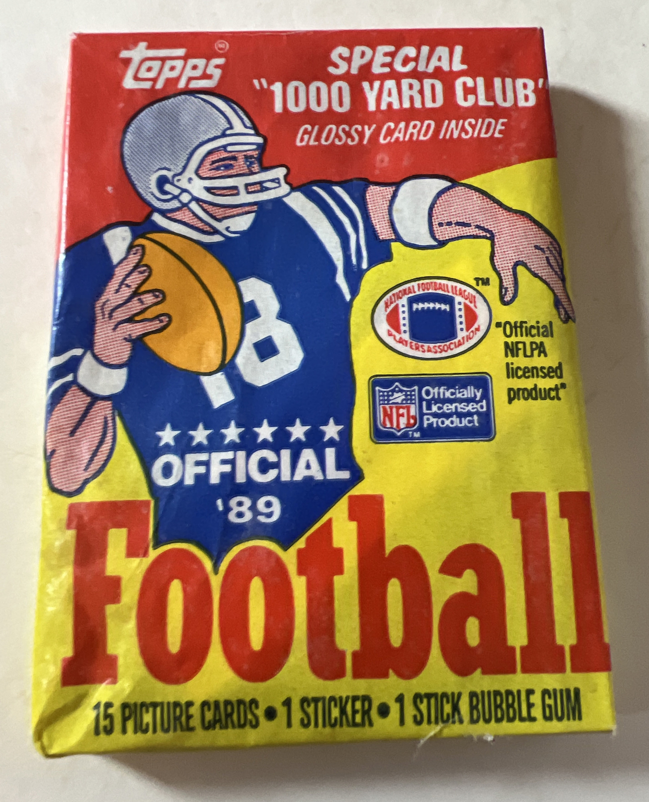 One Unopened 1989 Topps NFL Football Wax Pack Sealed New 😎 41116093593