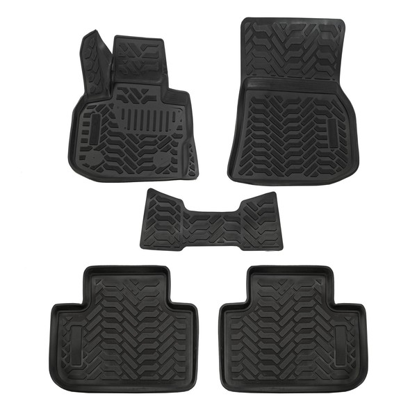 Gummimatten 3D GummifußMatten FüR BMW X3 G01 2017-2024 TPE 3D 5 Tlg-image
