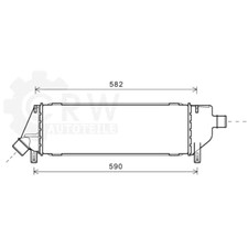 Ladeluftkühler Ladeluft Kühler für Nissan Micra III K12
