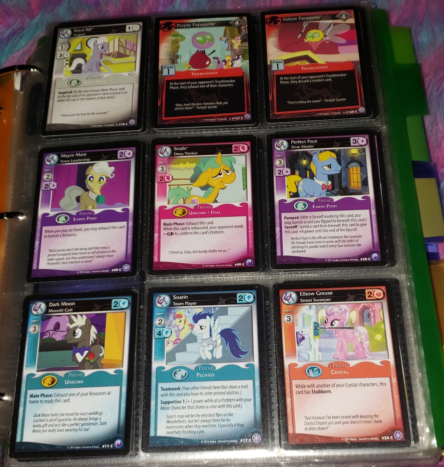 MY LITTLE PONY TCG 2014 SINGOLI