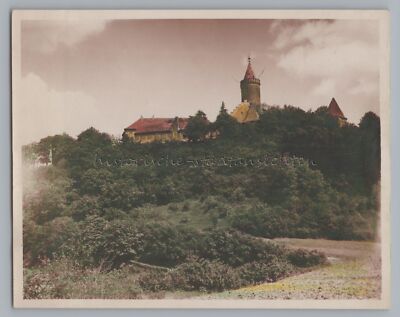 Kahla 1930-Leuchtenburg colored-old photo