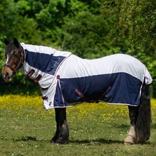 Gallop Equestrian Air Mesh Dual Summer Sheet,Horse Fly Sheet, Detachable Neck