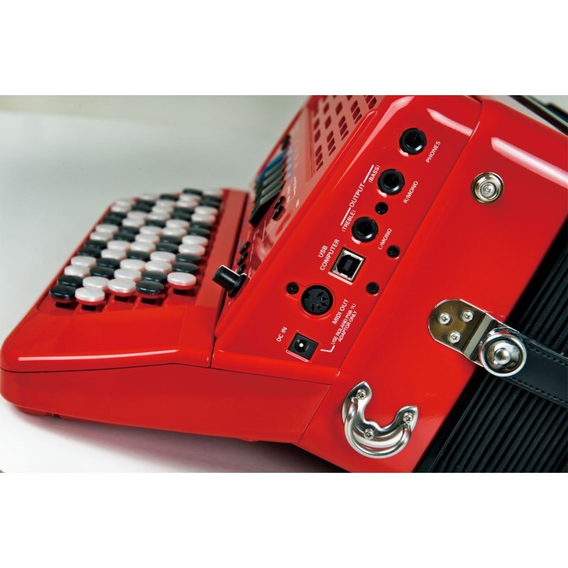 Roland FR-1XB RD V-Accordion Button Keyboard Type Red Built-in Amp