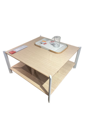 Brand New IKEA JATTESTA Coffee Table White/Light Bamboo 305.387.92