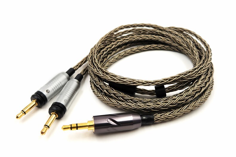 6N 16-core braided 3.5mm Audio Cable For Fiio FT3 FT5 FT7 FT1
