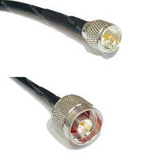 RFC240UF MINI UHF MALE to N MALE Coax RF Cable USA-Ship Lot