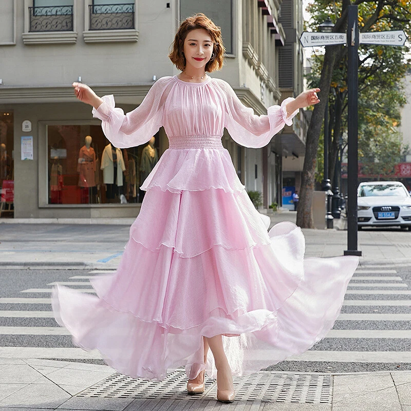 Abito Svasato Con Spalline - Blu Acceso/fantasia - DONNA - H&M - Foto 9